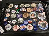 Collection Of Political Badges.
