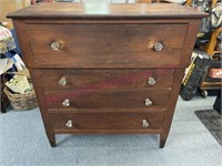 Antique 1800’s chest (glass knobs)