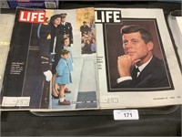 Life & Look Magazines Of JFK.