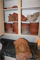 Selection of Terra Cotta Pots, Wall Hanging &