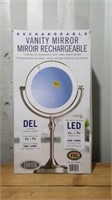 Rechargeable LED vanity mirror tested