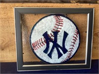 Handpainted on glass New York Yankees (see pic