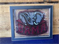 Hand painted on glass Alabama