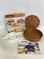 Two new Copper Chef Perfect Cake pan in boxes