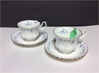 Pair Of Royal Albert Teacups & Saucers " Memory