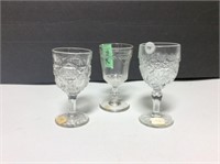 3 Different Vintage Small Goblets