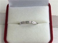 10 Kt White Gold Diamond Eternity Ring Size 8
