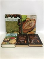 Five vintage cookbooks