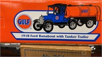 ERTL Gulf 1918 Ford Runabout with tanker trailer.