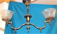 Antique Industrial Age Gas Lamp 1880's -1900