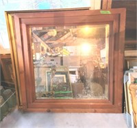 Large Solid Wood Framed Mirror