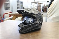 Polaris size L/G atv helmet w/ goggles