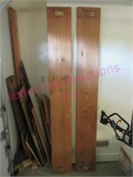 (2) 7ft ramp boards & misc wood in corner (garage)