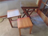 Lot of 3 smaller tables-stands (main living room)