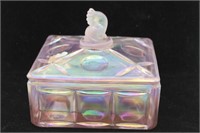 Fenton Pink Art Glass Trinket Box