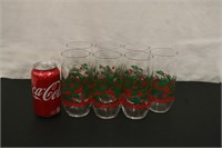 Vintage Libbey Glass Christmas Glasses