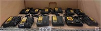 DeWalt lot of (12 pcs) assorted DeWalt batteries