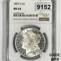 1897-S Morgan Silver Dollar NGC-MS64