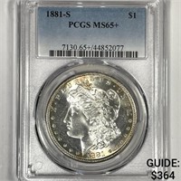 1881-S Morgan Silver Dollar PCGS-MS65+