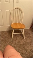 White / Natural Wood Chair