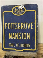 Pottsgrove Mansion Trail Of History Sign