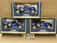 (3) Agway 1930 Ford Roadsters Die Cast Vehicle