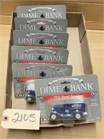 (6) Ertl 1932 Panel Truck Dime Bank