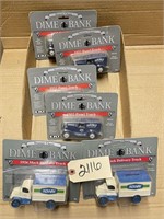 (6) Ertl 1932 Panel Truck Dime Bank