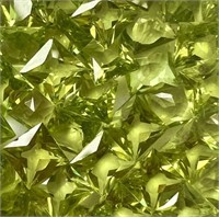 25 pieces of Natural Peridot Gemstones 5x5