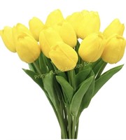 Dilatata Yellow Tulips Real Touch Artificial Set