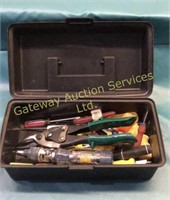 Tool box filled with variety of tools (stubby