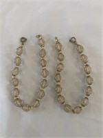 Venetian Glass Beaded Bracelets x2