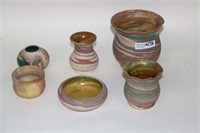 SIX PIECES OF SILVER SPRINGS POTTERY