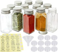 SimpleHouseware Spice Jars 4 Ounce