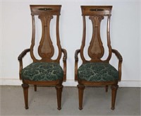 PAIR OF HOLLYWOOD REGENCY STYLE CHAIRS