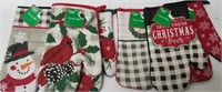 6 PCS HOLIDAY OVEN MITTS