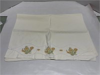 Beautiful Vintage Embroidered Pillow Case