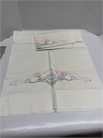 Beautiful Vintage Embroidered Pillow Cases