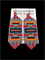 PR of Karen Schuett Beaded Earrings New Pierced