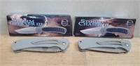 (2) Storm Chaser III Folding Knives - 3 AG