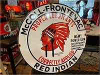 30” Round Porcelain McColl-Frontenac Sign