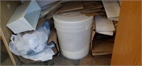 Bags, ice bucket, flour bucket