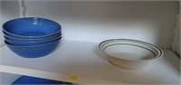 Contents of shelf  bowls  (kitchen)