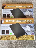 (2) Heated Chicken Mats New