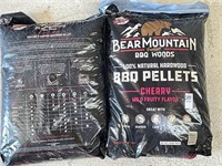 (2) Bear Mountain BBQ Pellets Cherry Flavored New