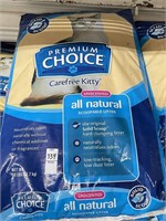 (2) Premium Choice All Natural  Scoopable Litter