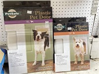 (2) Pet Safe Plastic Pet Door