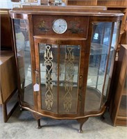 QUEEN ANNE DISPLAY CABINET WITH INSET