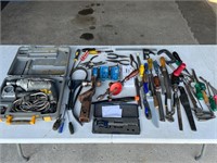 Table Lot of Tools