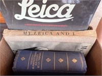 3 BOOKS WITH LEICA CAMERA THEME